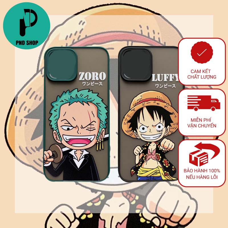 Ốp lưng iphone 6plus 6splus 7 plus 8plus X Xr XsM 11 12 13 Promax OnePiece Zoro & Luffy- PND304 - PNDPhoneCase