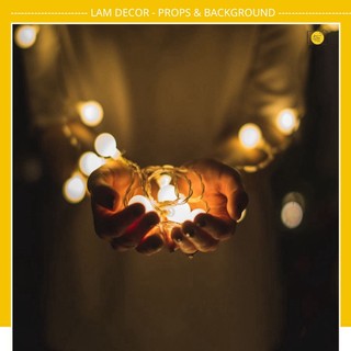 Đèn led viên bi, sao ánh sáng vàng