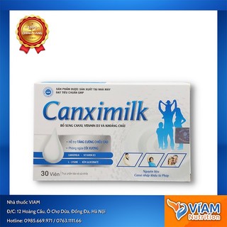 Canximilk dạng viên - Bổ sung Canxi, D3 và khoáng chất