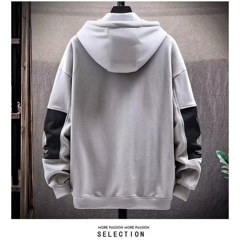 Áo hoodie Dài Tay Phong Cách Đường Phố Thời Trang Thu Đông Cho Nam