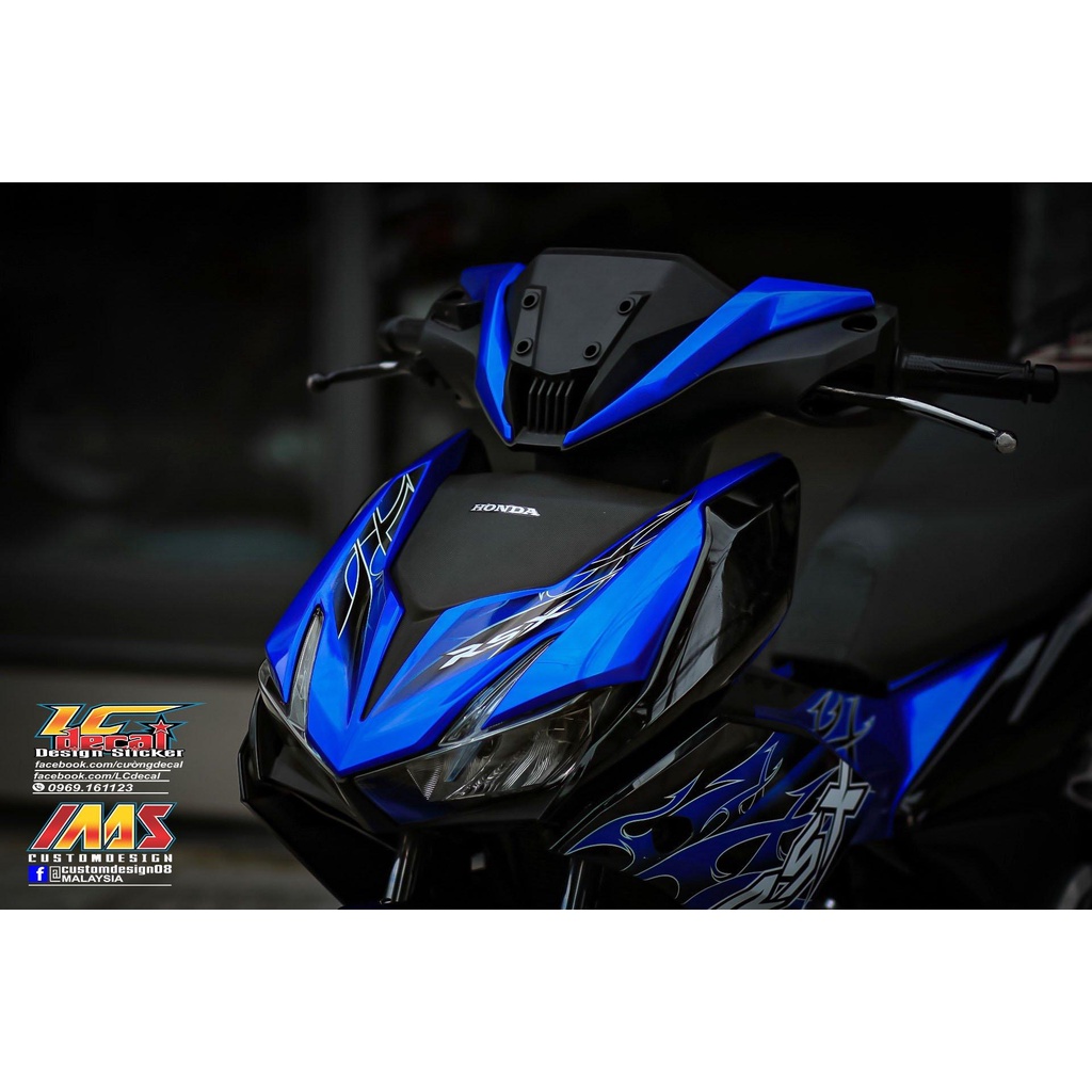 TEM RỜI mẫu RSX lửa xanh cho Winner X siêu hot 2023