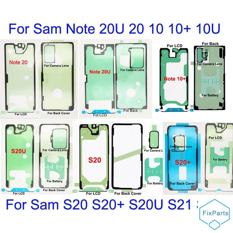 Bộ Miếng Dán Màn Hình LCD Trước Và Sau Chống Nước Cho Samsung Galaxy S20 Plus S20U Ultra S20 FE S21 S21U Note 10 Plus Lite Note 20 Ultra