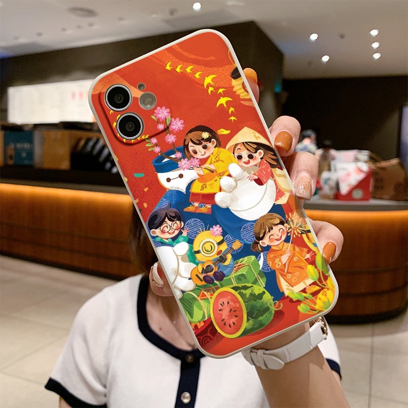 Ốp iphone cạnh vuông gia đình đoàn viên bảo vệ cam 6/6splus/7/7plus/8/8plus/x/xr/xs/11/12/13/14/pro/max/plus/