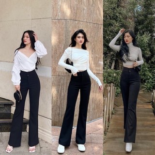 Quần ống loe 2 nút - Eva Culottes