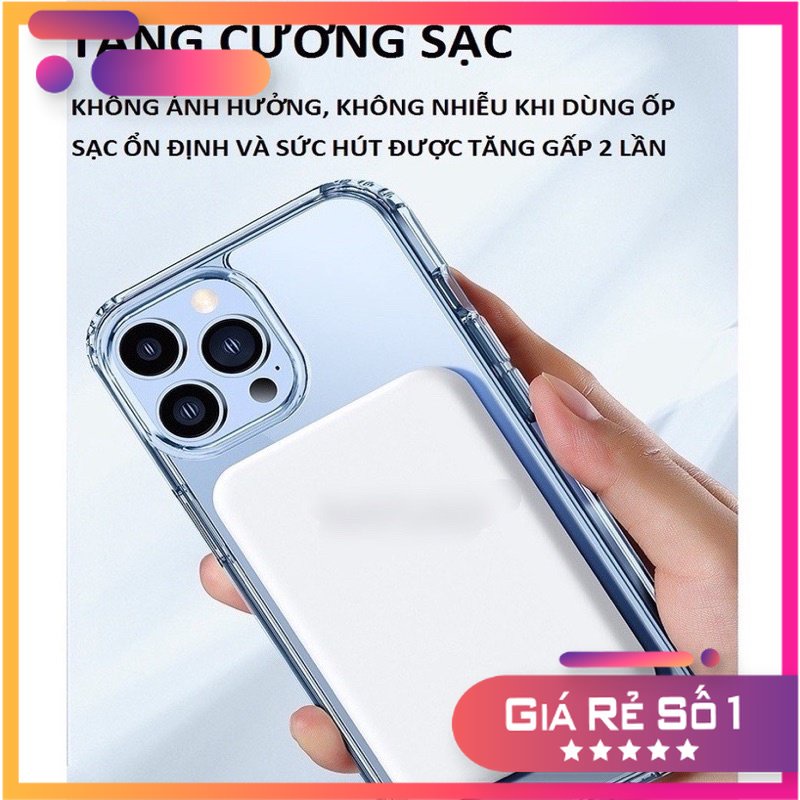 Sạc Dự Phòng Không Dây Từ Tính Sạc Nhanh Pin 5000 mah Mini Nhỏ Gọn Cao Cấp Cho Điện Thoại (phutuan91)