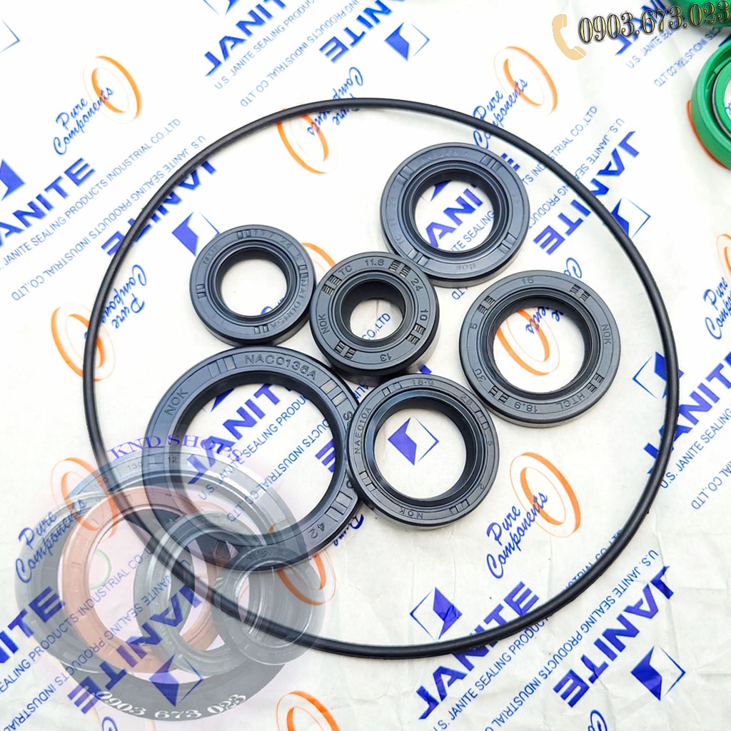 Phớt nhông  xe Dream Wave 100, phụ tùng xe máy loại vòng đệm cao su một lò xo TC 17*29*5 | KND Shops