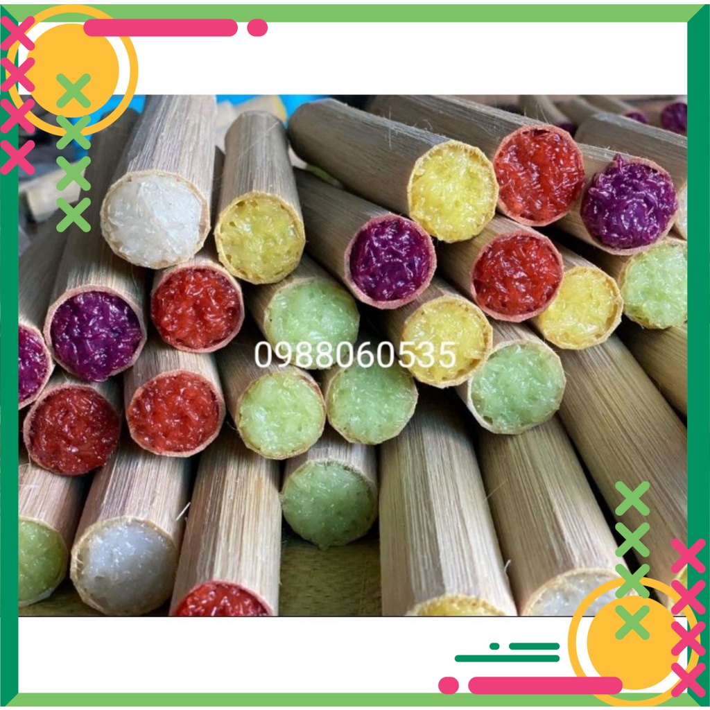 Cơm lam ngũ sắc tây bắc (5 ống loại lớn)
