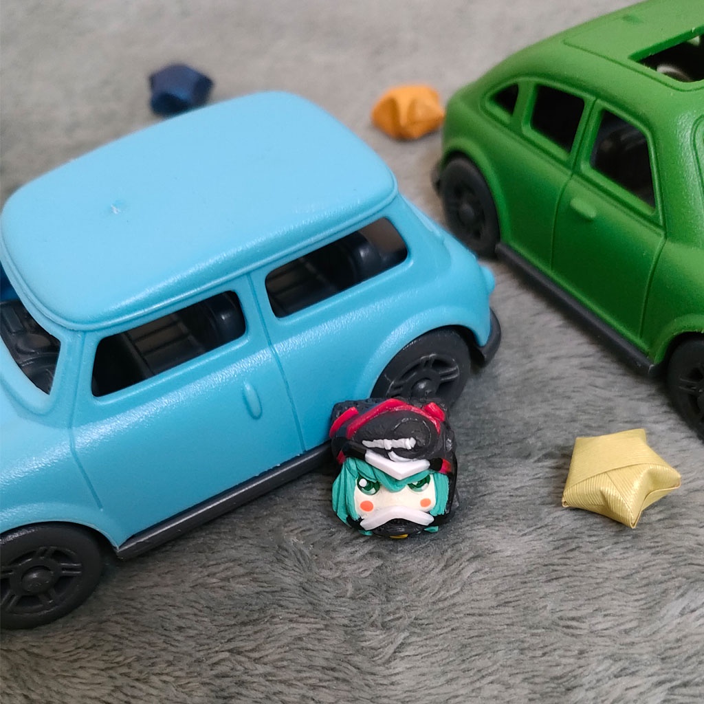 Nút bàn phím cơ artisan keycap Dark Magic màu xanh mint