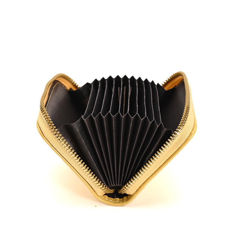 Ví Đựng Thẻ Mini Họa Tiết Vân Đá Có Khóa Kéo Cho Nữ