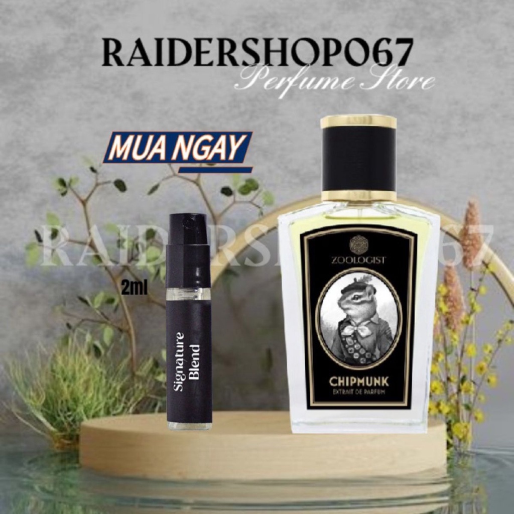Nước hoa Zoologist Chipmunk EDP 5ml/10ml/20ml