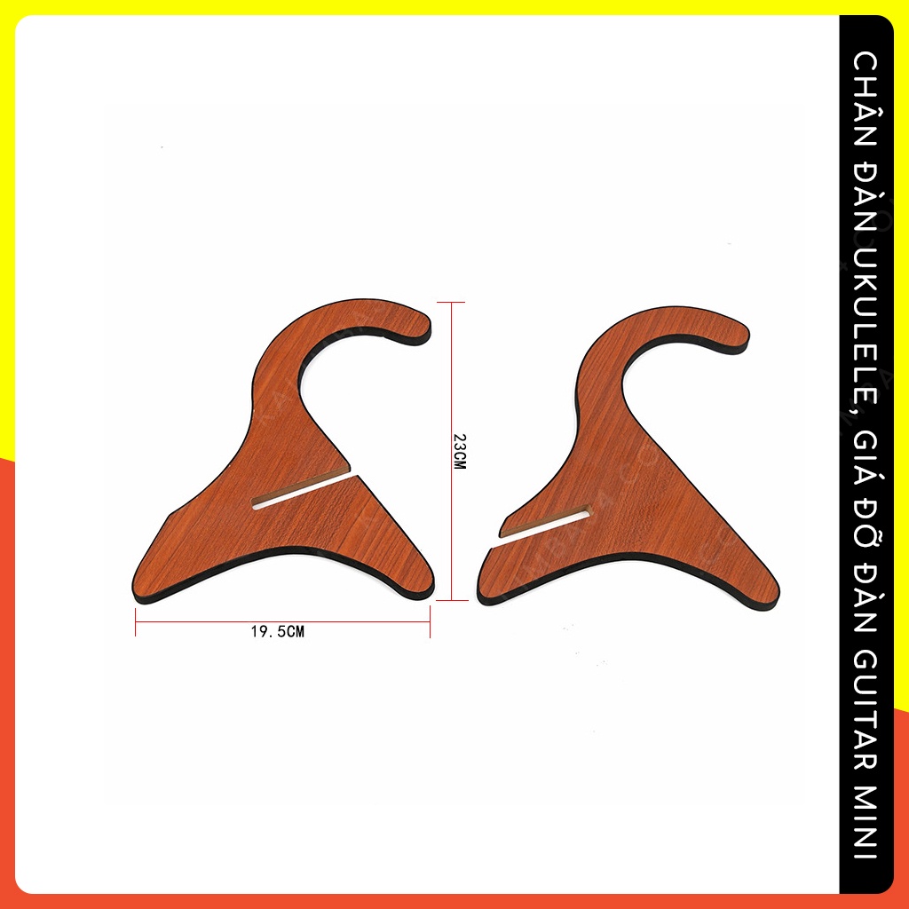Giá đỡ đàn guitar mini, chân đàn ukulele bằng gỗ lắp ghép có đệm sốp chống trầy guitarlele nhỏ tiện dụng