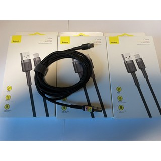Cáp xạc nhanh Baseus cổng USB-lingtning, cổng TypeC-Type C, cổng USB - Type C chiều dài 1m, 2m