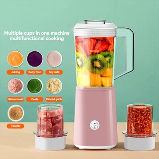 Máy xay thực phẩm nhà bếp KAIMEIDI 1200ml hoàn toàn tự động với 3 cốc xay và 4 lưỡi dao thép không gỉ