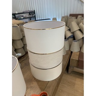 Chao đèn cây , chụp vải đèn cây