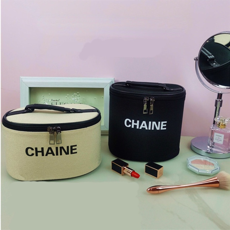 Túi canvas Đựng Mỹ Phẩm Sức Chứa Lớn Thiết Kế Đơn Giản Tiện Lợi Dễ Sử Dụng Ốp