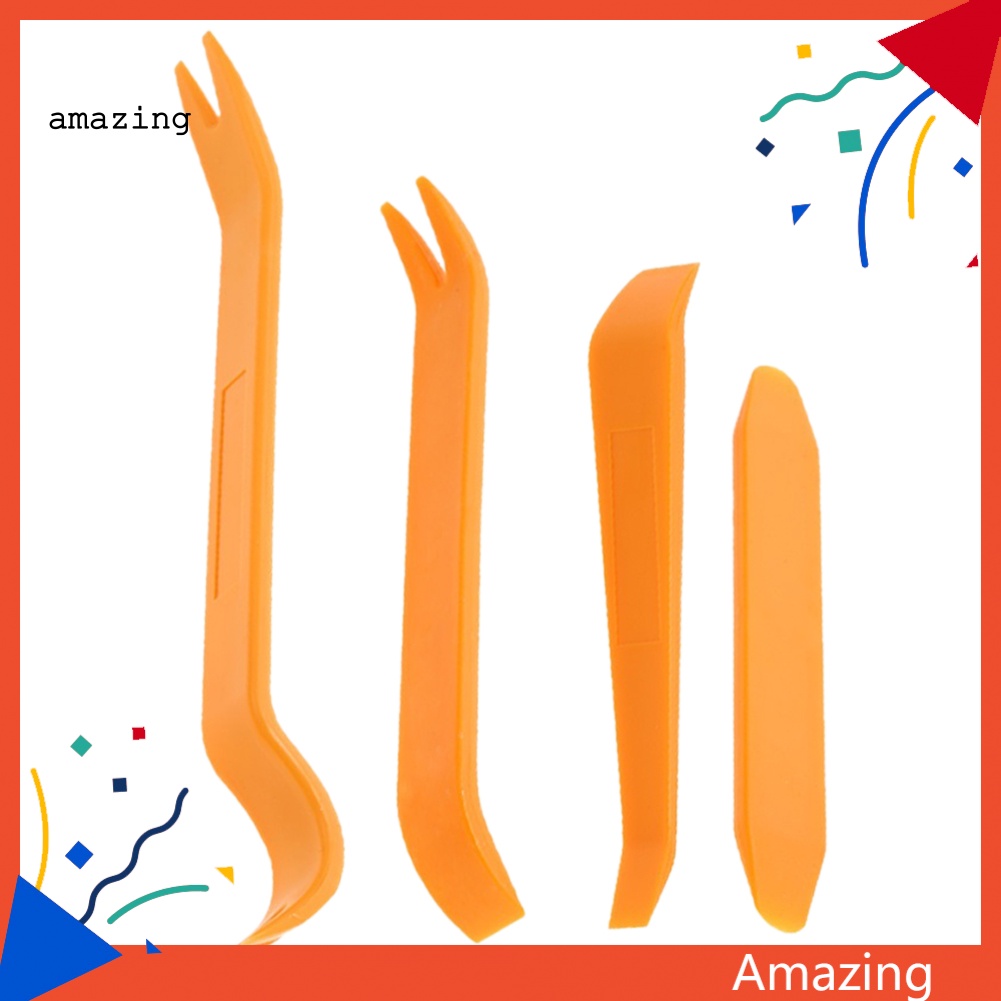 Set 4 Dụng Cụ Tháo Gỡ Radio Cho Cửa Xe Hơi