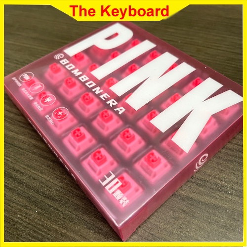 JWK Pink. Bombonera Pink linear. Siêu mượt. Âm hay. Công tắc bàn phím cơ