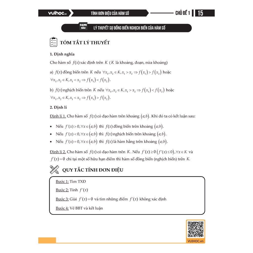 Sách Ôn Thi THPT Quốc Gia Cán Đích 9+  Môn Toán  Sách ID - Quyển 1: Đại số & Giải tích Vuihoc.vn