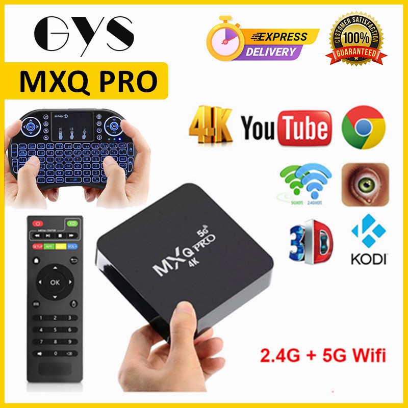 MXQ PRO 4K 5G tv box Android 10.0 RK3328A Smart Set Top box