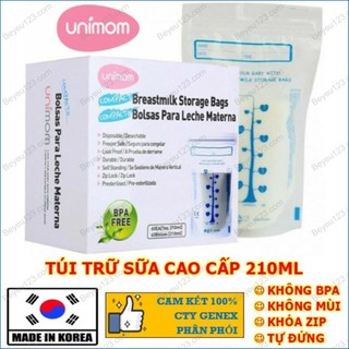 10 - 30 - 60 túi trữ sữa Mẹ cao cấp 210ml UNIMOM COMPACT UM870251 UM870268 (Hàn Quốc)
