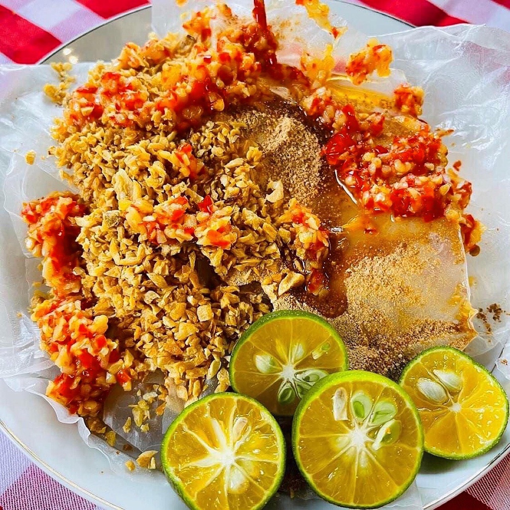 BÁNH TRÁNG PHƠI SƯƠNG CHẤM MUỐI TẮC