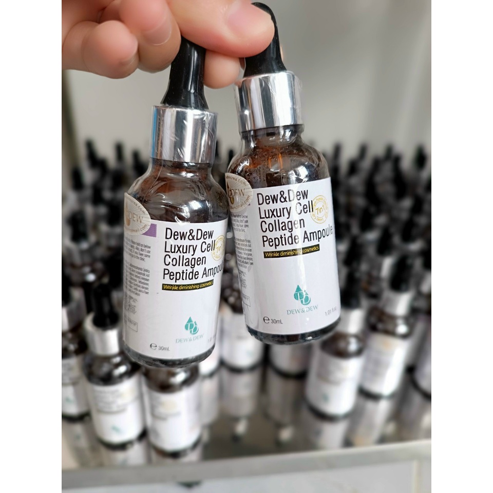 Tinh Chất Làm Giảm Nám Dew&Dew Luxury Cell Collagen Peptide Ampoule 30ml