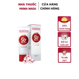 Kem chống nắng sắc ngọc khang spf50 pa++++ giúp chống nắng hiệu quả và kéo dài