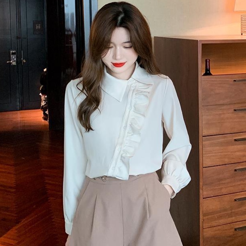 Áo Sơ Mi Nữ Tay Dài Dáng Rộng Thời Trang