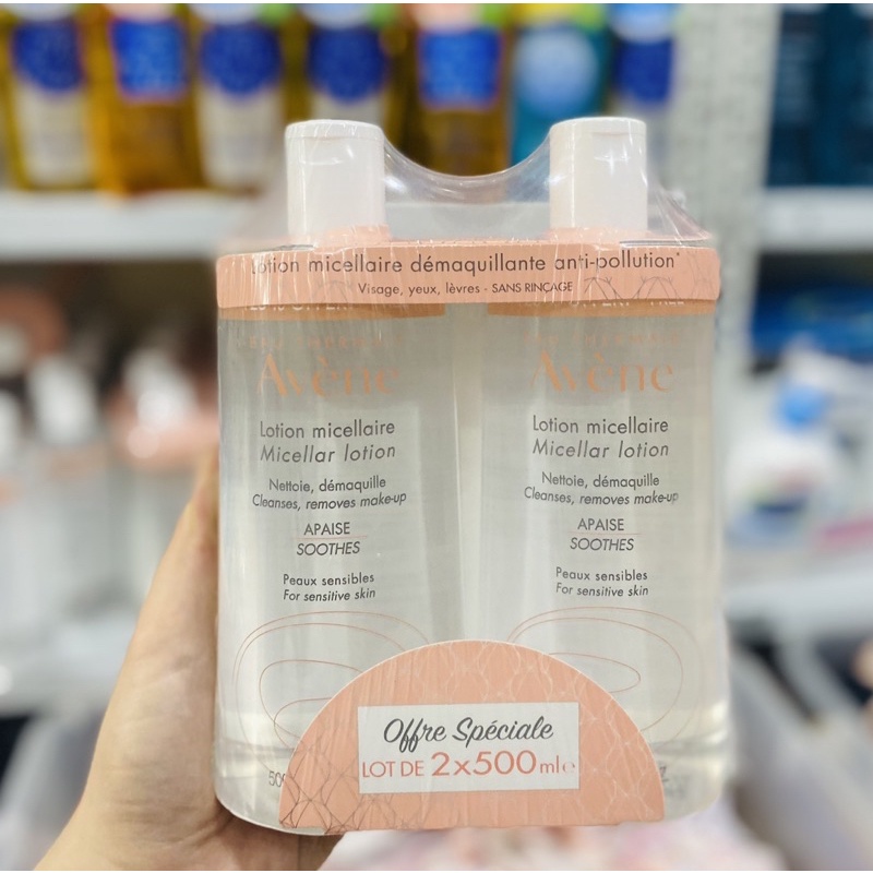 nước hoa hồng và tẩy trang AVENE Lotion.