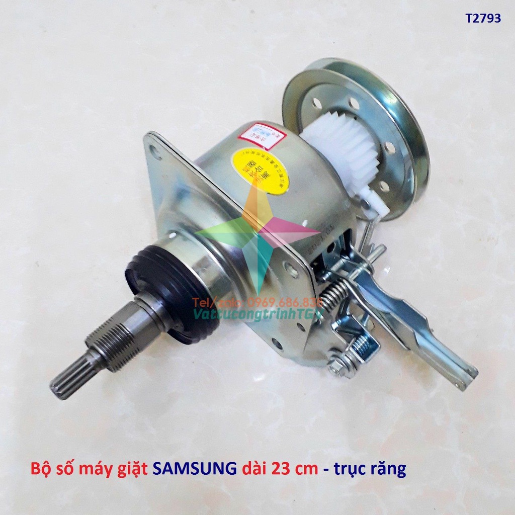 Bộ hộp số máy giặt SAMSUNG cỡ 23 cm - trục răng