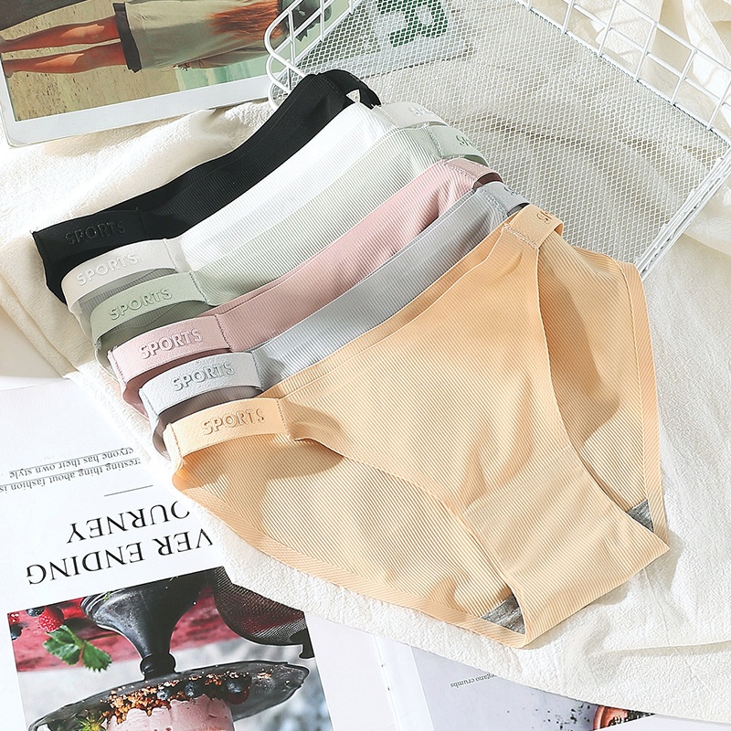 Quần Lót Lụa Mát Không Đường May Kháng Khuẩn Thoáng Khí Cho Nữ