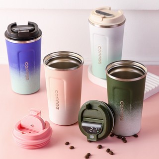 [ FREESHIP ] Bình giữ nhiệt Coffee kiểu dáng Châu Âu cao cấp dung tích 500ml