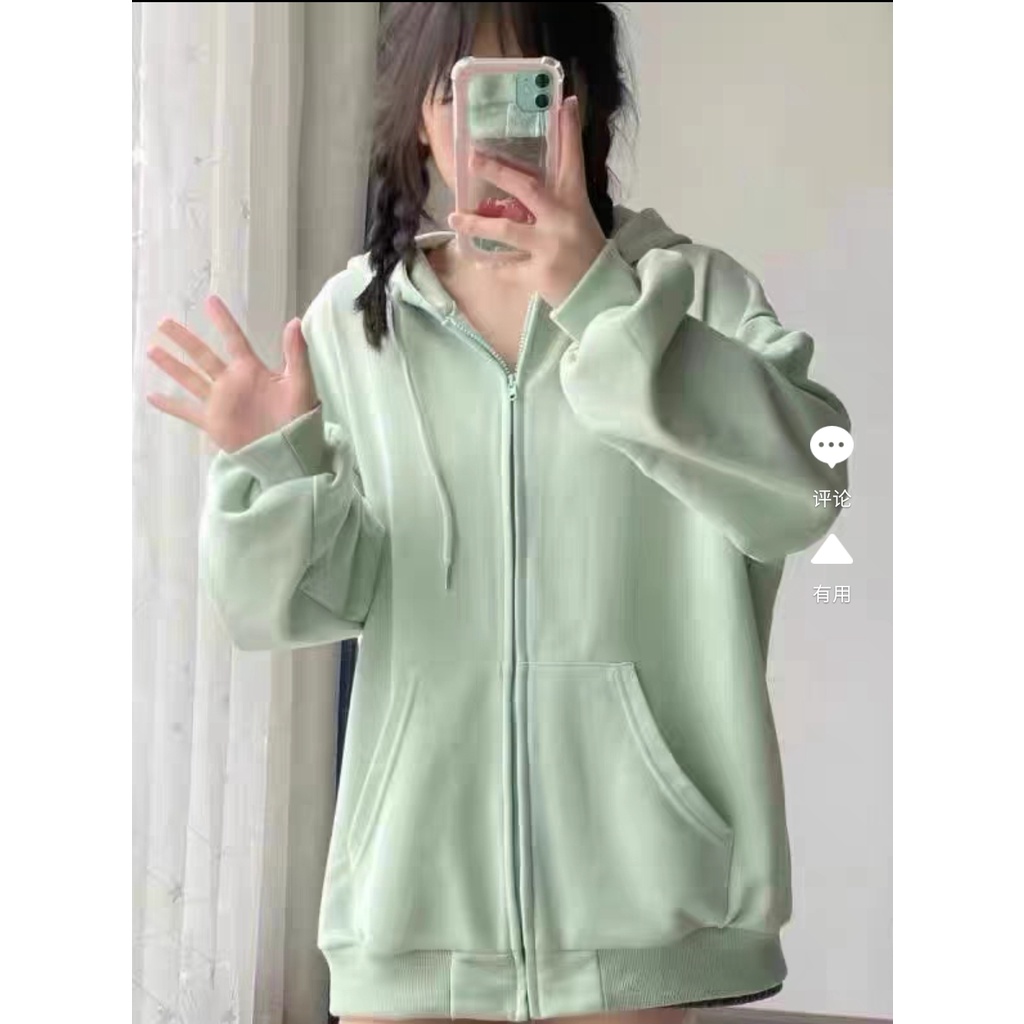 Áo Khoác Hoodie Cardigan Có Khóa Kéo Chữ C SIÊU XINH Mẫu Mới Hot Trend 2022 Thời Trang Xuân Thu Cho Nữ KN86