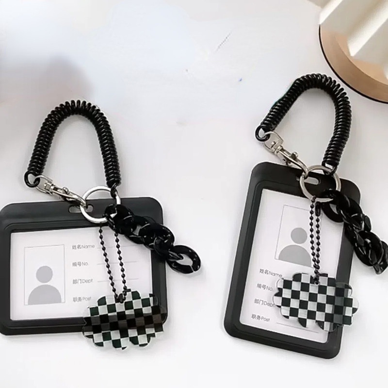 Bao Đựng Thẻ Phong Cách Thần Tượng Màu Đen Retro