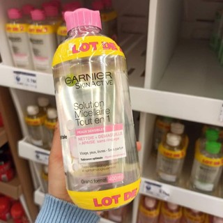 Tẩy trang Garnier hồng 400ml