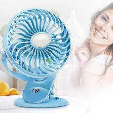 Quạt sạc pin kẹp bàn DP 7608 siêu mát pin lâu