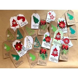 Tag Handmade in chữ Noel
