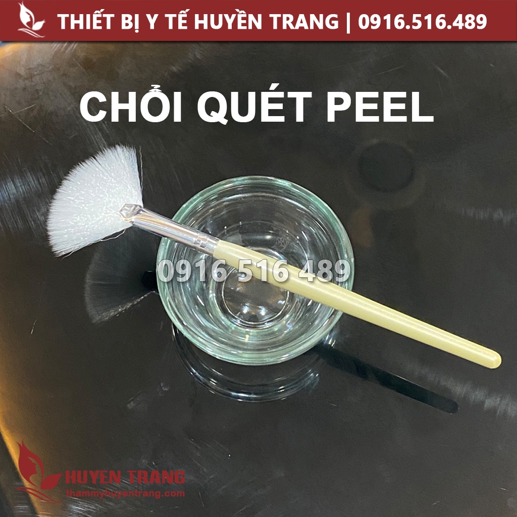 Chổi Quét Peel Da, Cọ Đắp Mặt Nạ Trang Điểm Hình Cánh Quạt, Cán Dài Chổi Mask Phong Cách Hàn Quốc