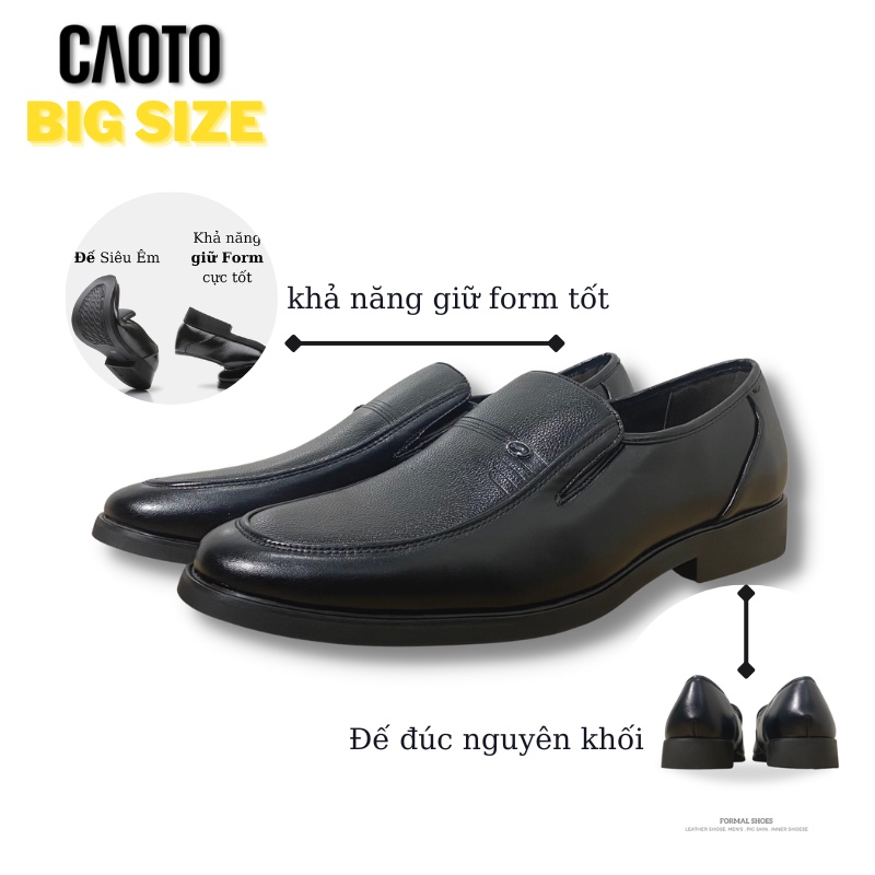 Giày Lười Nam Roman Da Big Size - Giày Lười Big Size Nam 45 46 47 48