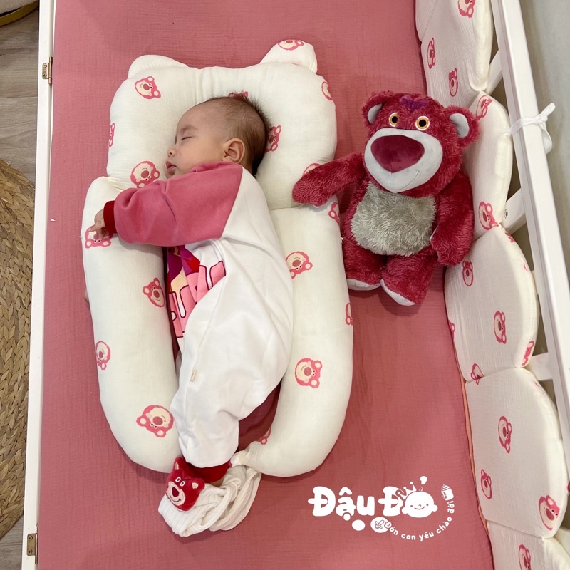 🎁 Gối U tai gấu chống lõm đầu