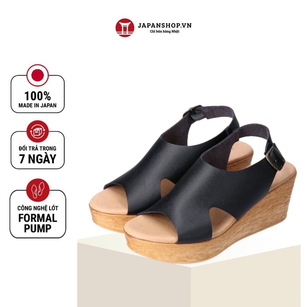 Sandal nữ đế xuồng KOSU 92251 dáng sang mang nhẹ, cao 6,5 cm made in Japan