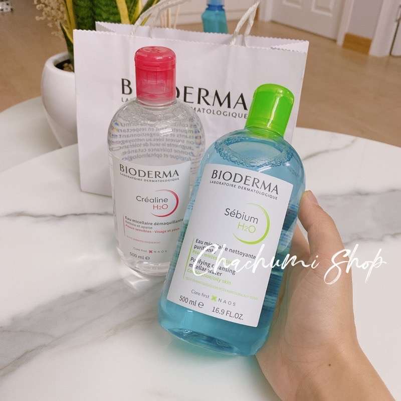 Nước tẩy trang Bioderma da nhạy cảm, da nhờn mụn