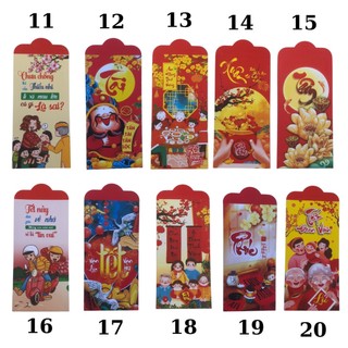 Combo 2000 bao lì xì 2023 mẫu mới tặng kèm túi