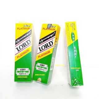 Dao Lam Lord 1 Cây 200 Lưỡi Vỉ dao lam cạo dâu Sắc Bén Chính Hãng