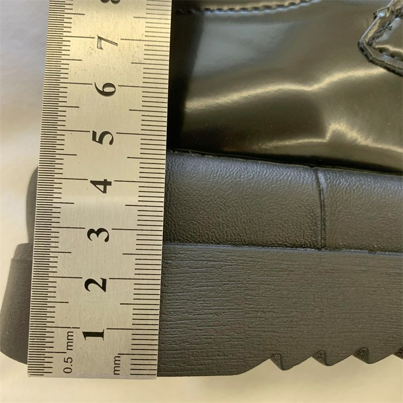 IMAODOU Giày da nữ  mũi tròn thời trang xuân thu phong cách Anh quốc 2023