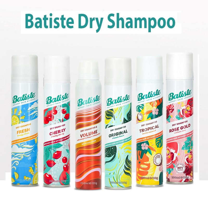 Dầu Gội Khô Batiste Dry Shampoo 200ml