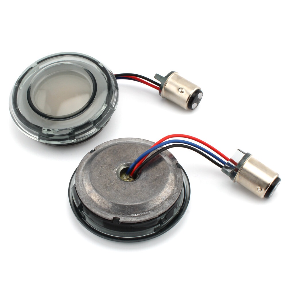 Cặp Đèn LED Xi Nhan Trước 1157 Cho Xe Mô Tô Harley Touring Road Glide Fat Boy