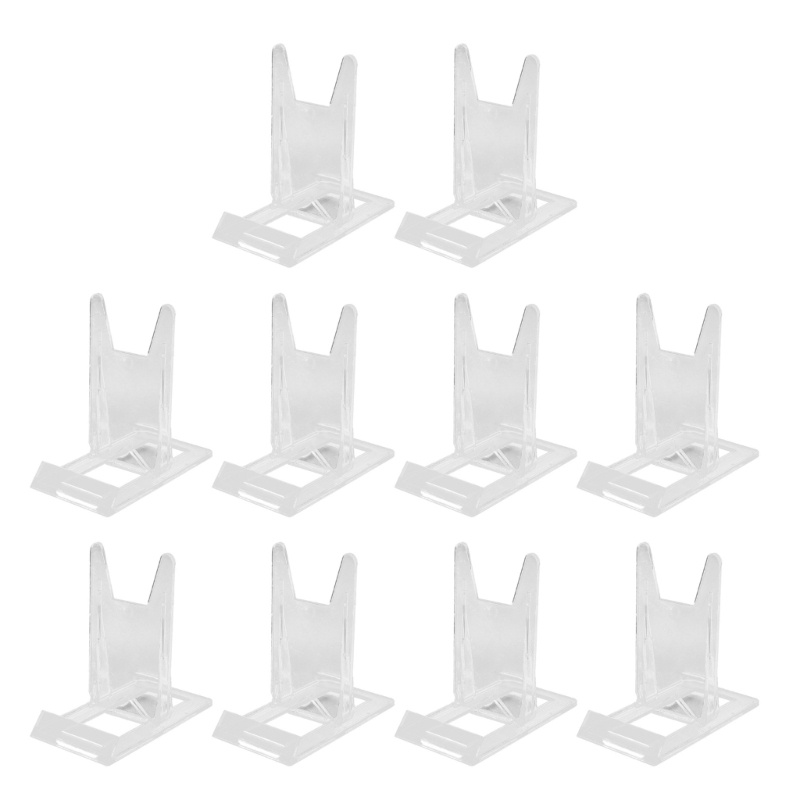 Bộ 10 Giá Đỡ Trưng Bày Khung Ảnh Bằng Acrylic Tùy Chỉnh Tiện Dụng Trang Trí Tiệc / Lễ Hội