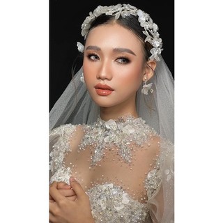 Set bờm xà cừ kèm khuyên