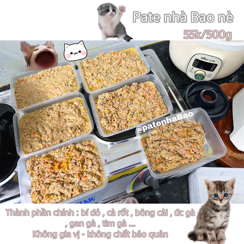 Pate Tươi chó & Mèo [Vui lòng đặt trước 1-2 ngày]
